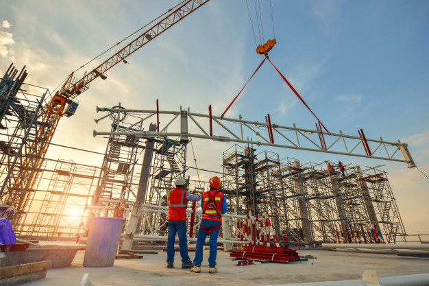 construction worker truss installation 33835 781