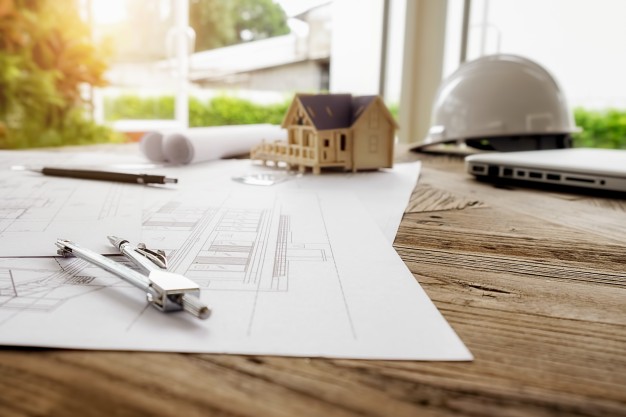 image engineering objects workplace top view construction concept engineering tools vintage tone retro filter effect soft focus selective focus 1418 474